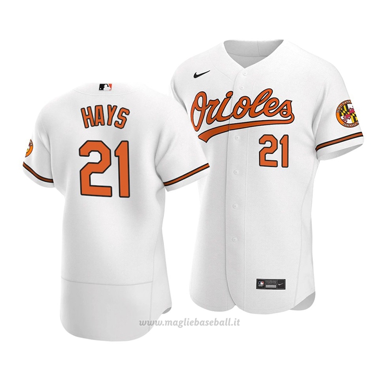 Maglia Baseball Uomo Baltimore Orioles Austin Hays Autentico Primera Bianco